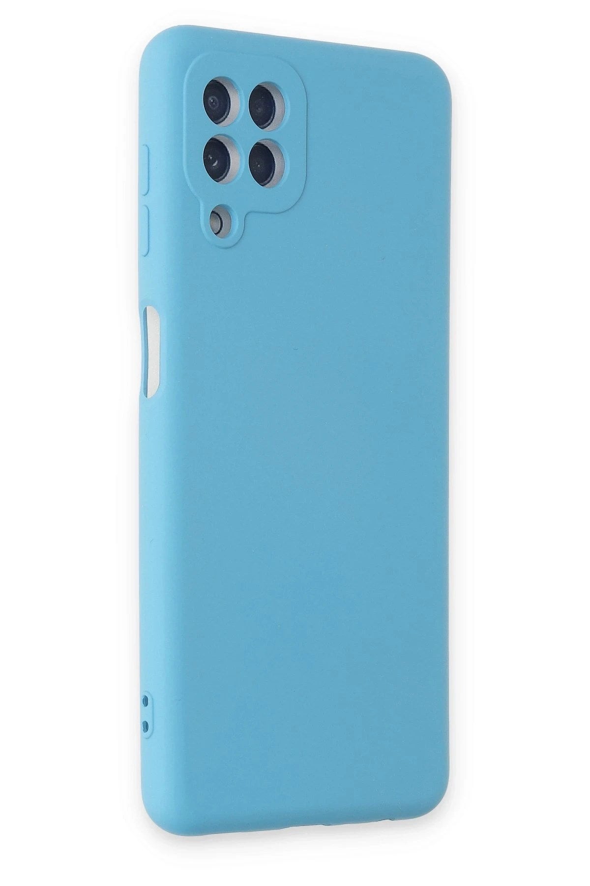 Mey İthalat® Samsung Galaxy A22 Kılıf Nano içi Kadife Silikon - Mavi