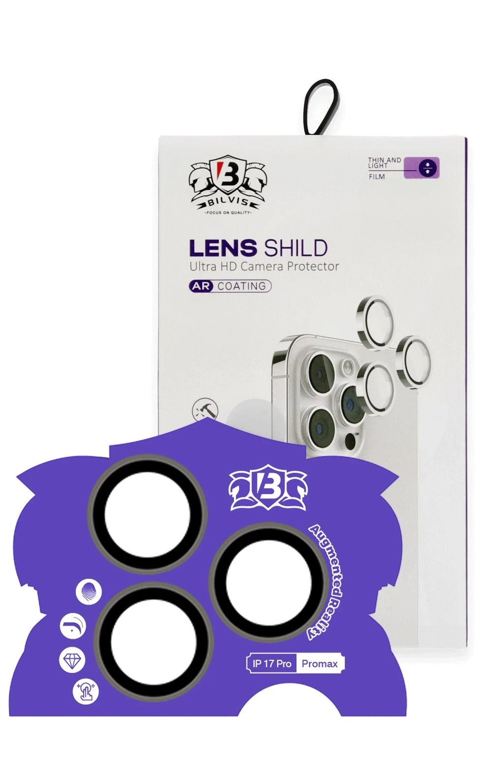 Mey İthalat® iPhone 17 Pro Max Bilvis Titan Kamera Lens - Natural Grey