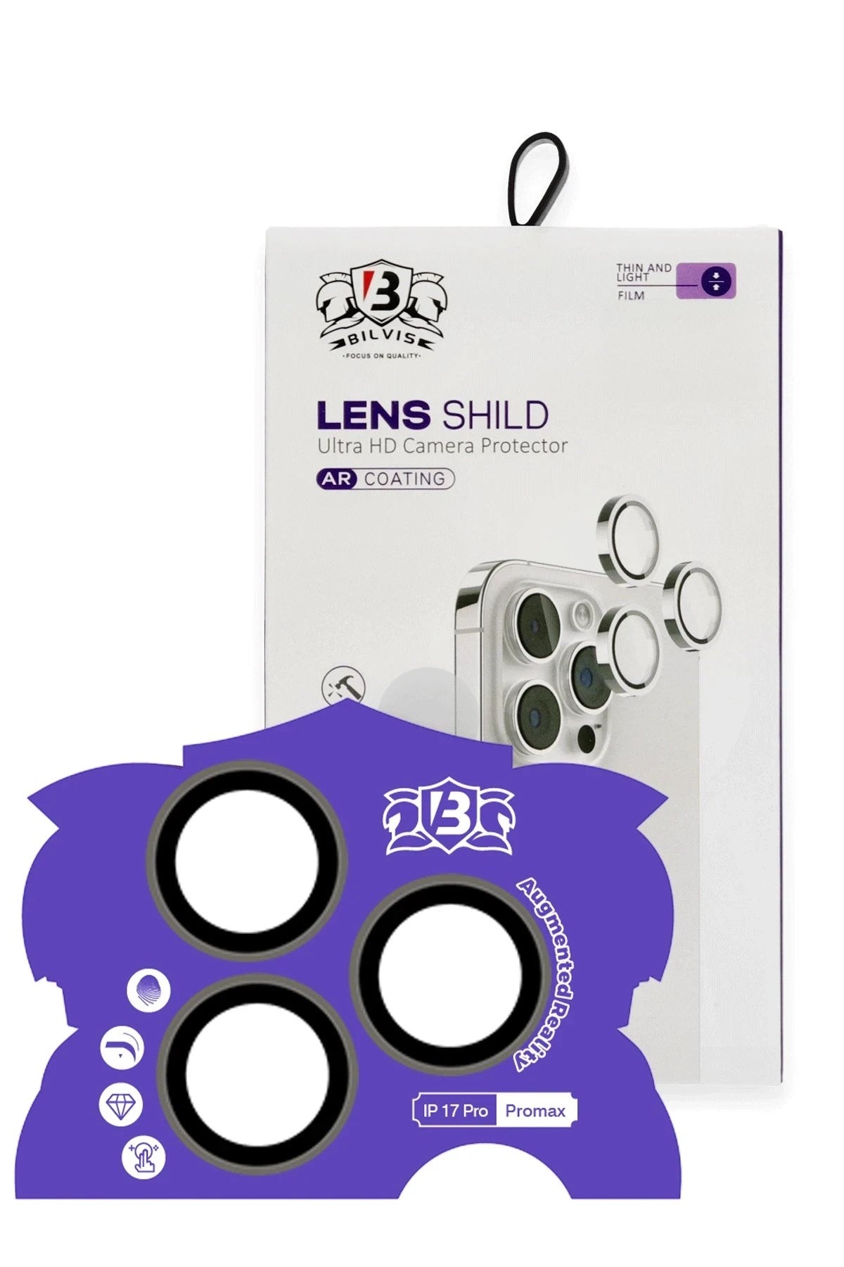 Mey İthalat® iPhone 17 Pro Max Bilvis Titan Kamera Lens - Natural Grey