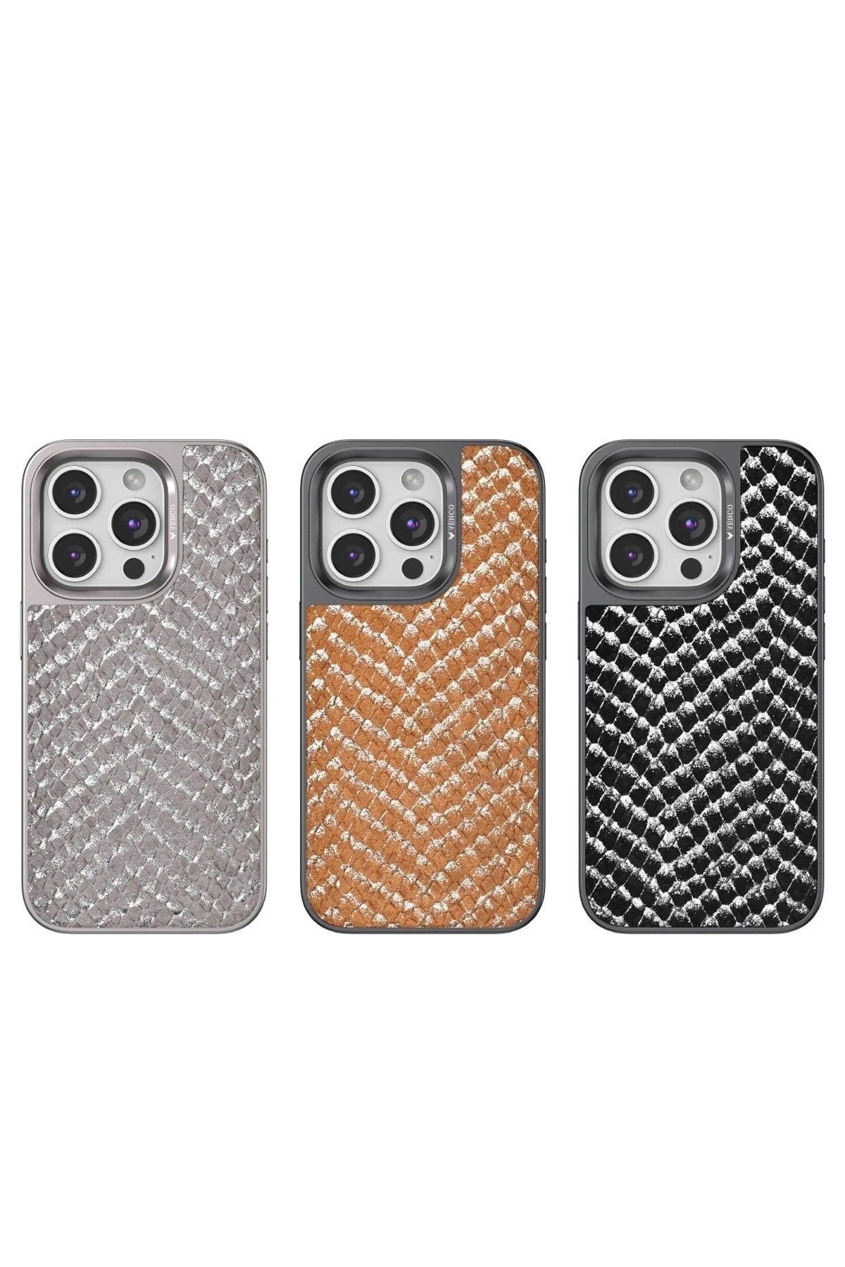 Mey İthalat® iPhone 15 Pro Viper Kapak - Kahverengi