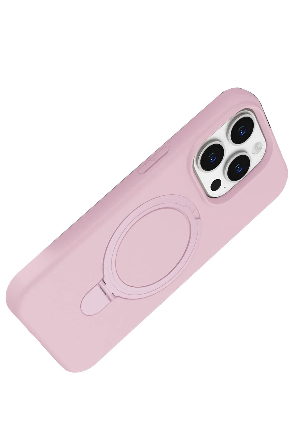 Mey İthalat® iPhone 14 Pro Max Regal Magsafe Standlı Kapak - Açık Pembe