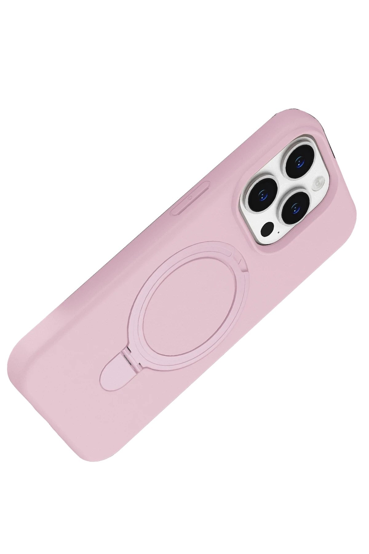 Mey İthalat® iPhone 14 Pro Max Regal Magsafe Standlı Kapak - Açık Pembe