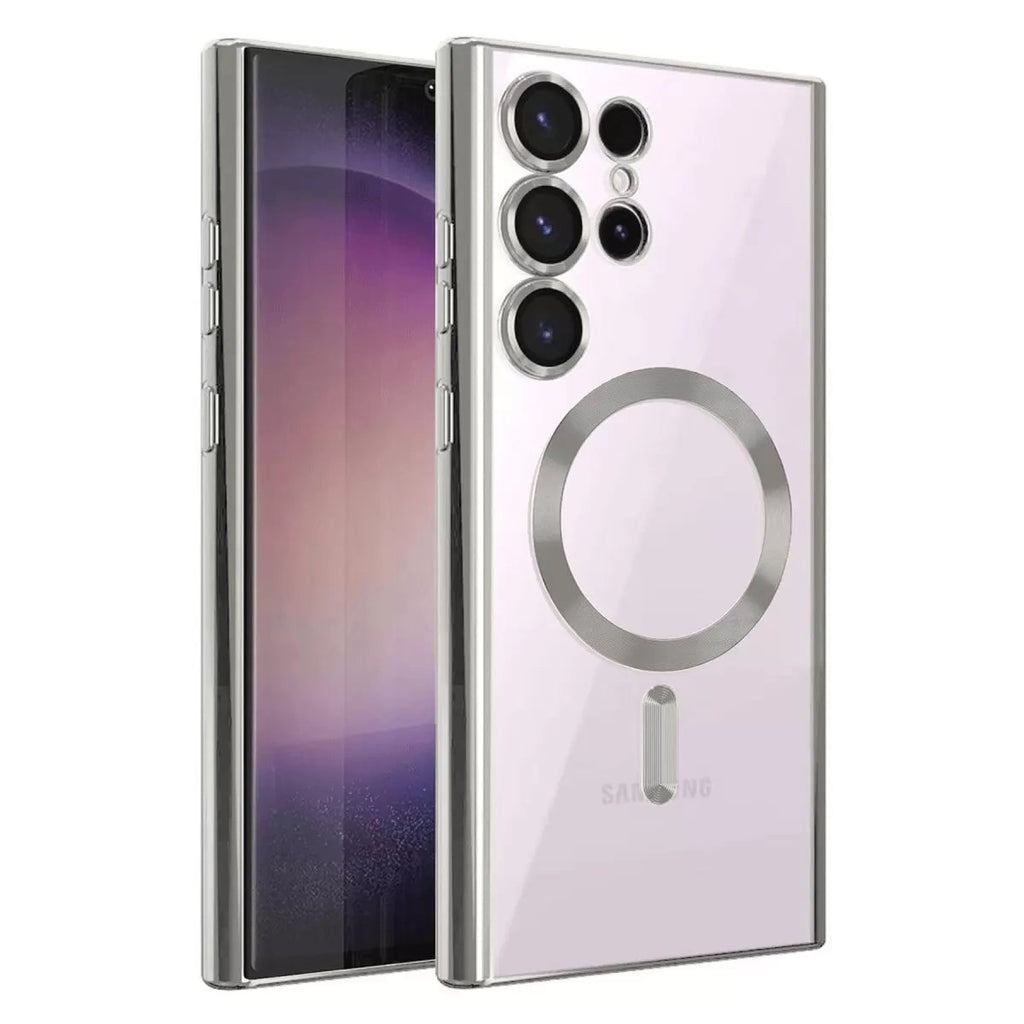 Mey İthalat® Samsung Galaxy S25 Ultra Kılıf Kross Magneticsafe Kapak - Gümüş