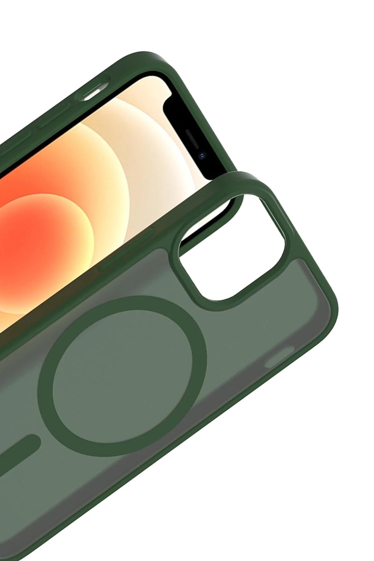 Mey İthalat® iPhone 11 Jota Magsafe Kapak - Koyu Yeşil