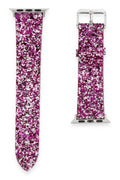 Mey İthalat® Watch 42mm Starry Taşlı Kordon - Derin Mor