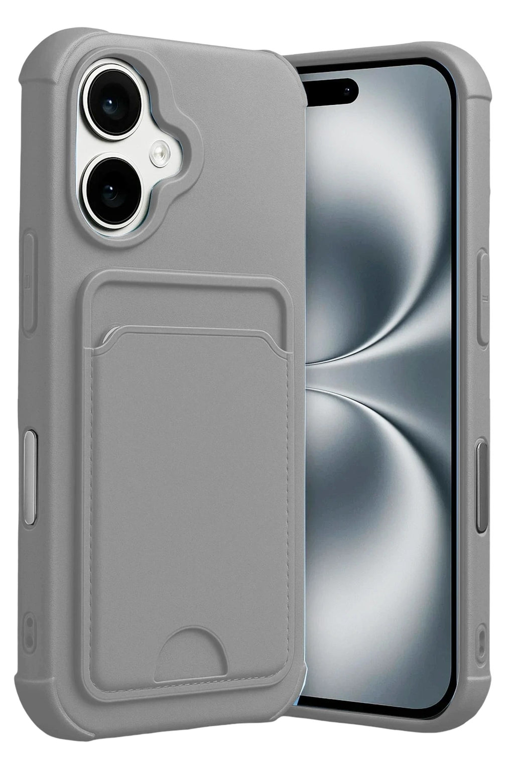 Mey İthalat® iPhone 17 Kelvin Kartvizitli Silikon - Gri