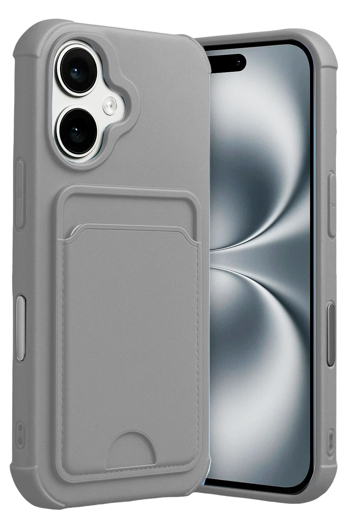 Mey İthalat® iPhone 17 Kelvin Kartvizitli Silikon - Gri