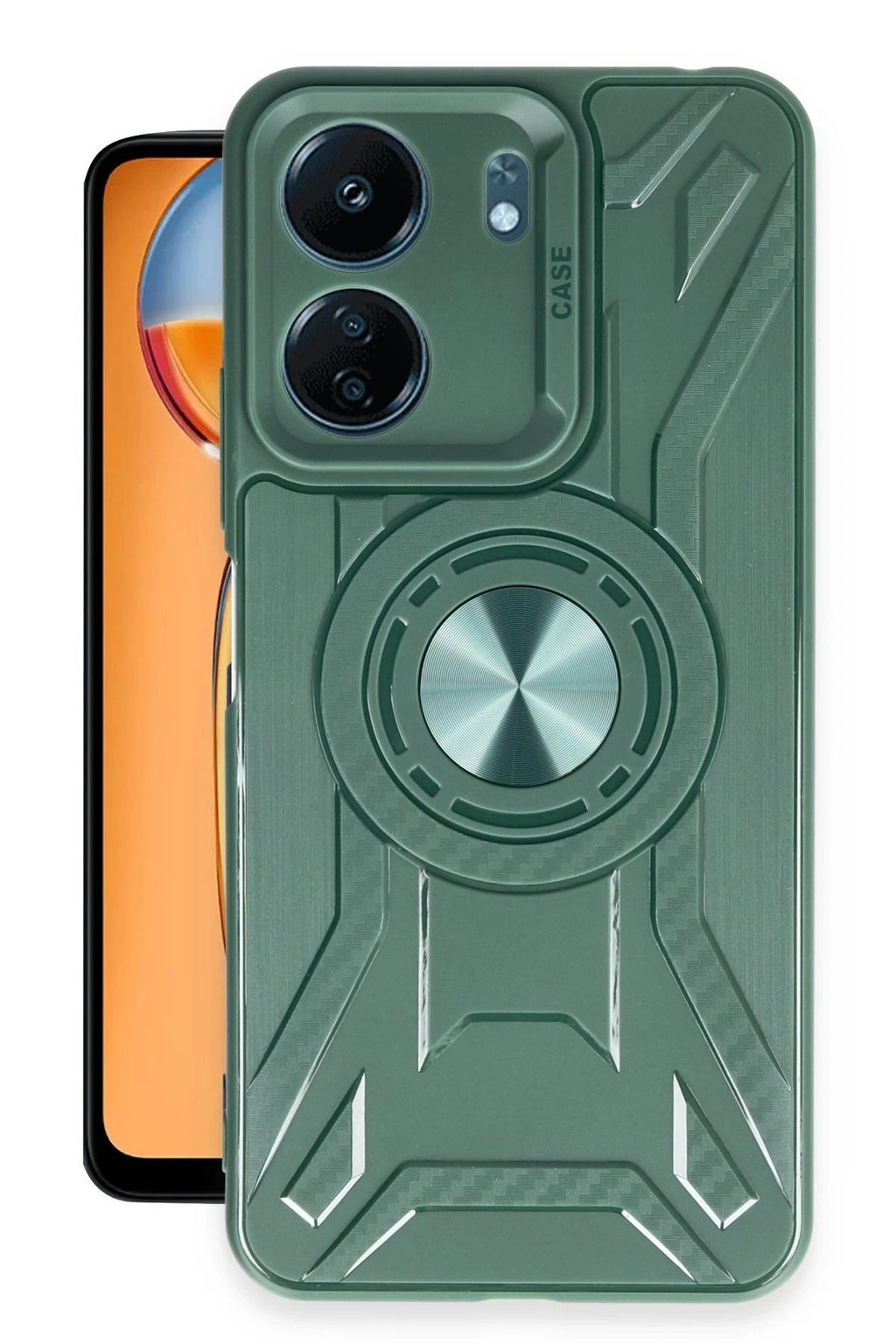 Mey İthalat® Redmi 13C Kılıf Lincoln Silikon - Koyu Yeşil