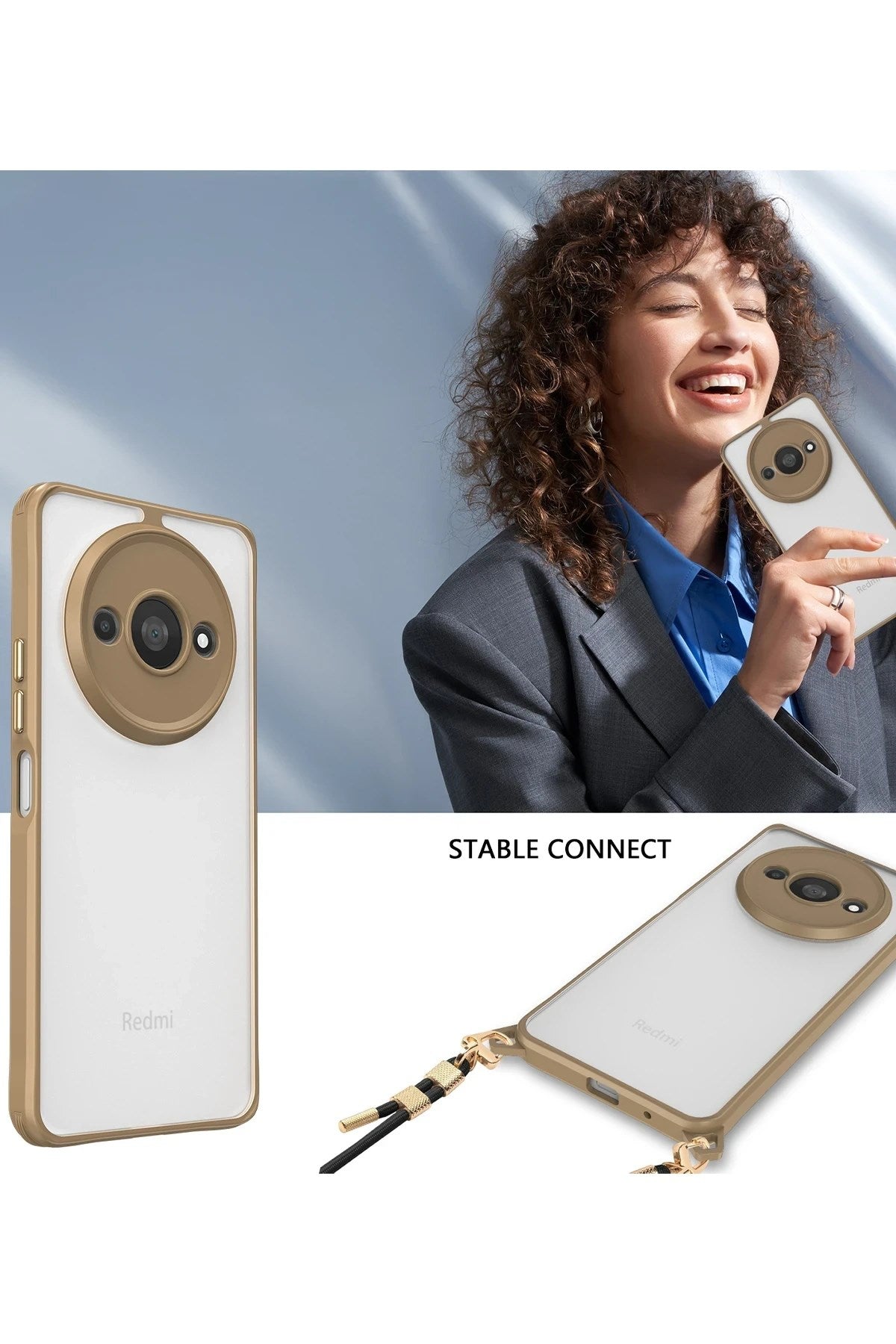 Mey İthalat® Redmi A3 4G Kılıf Penta Silikon Kılıf - Lacivert