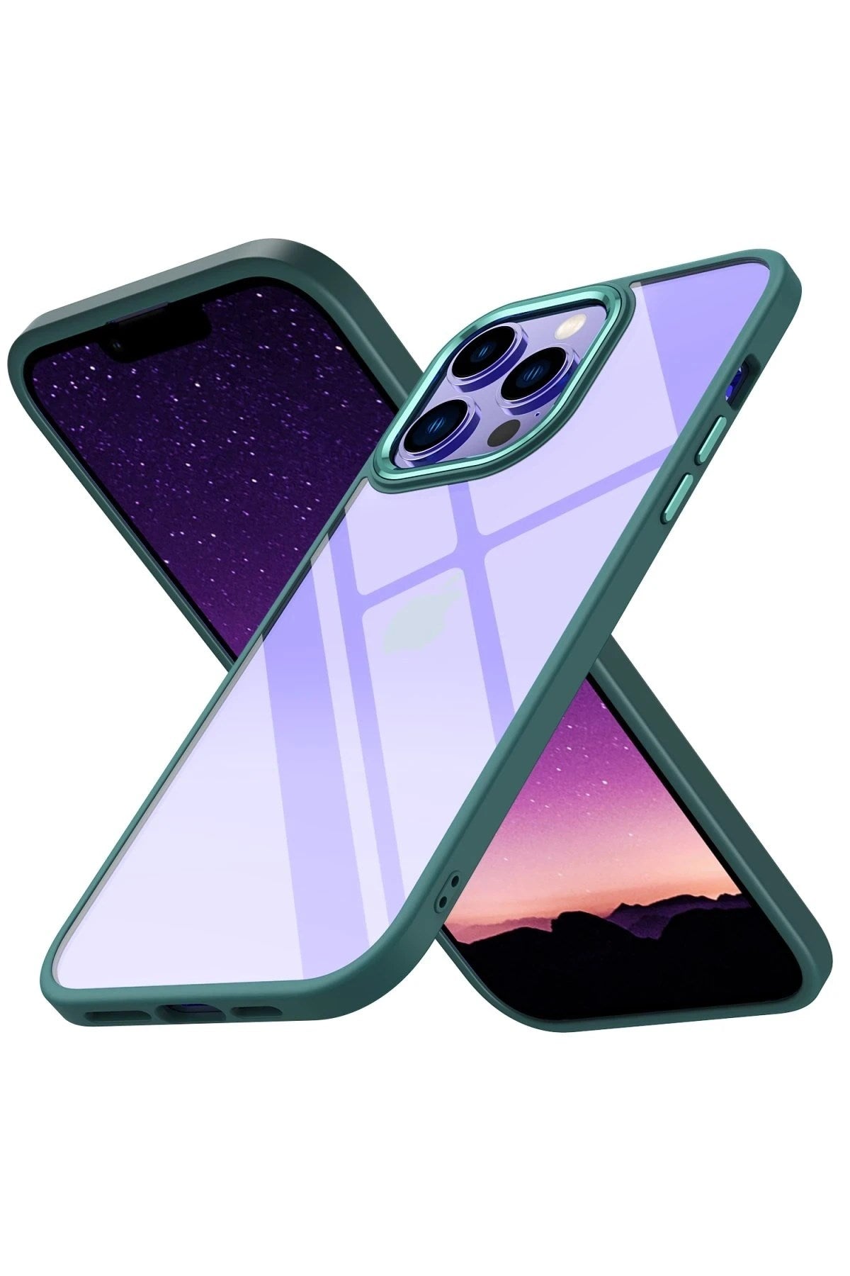 Mey İthalat® iPhone 13 Pro Max Kılıf Power Silikon - Koyu Yeşil