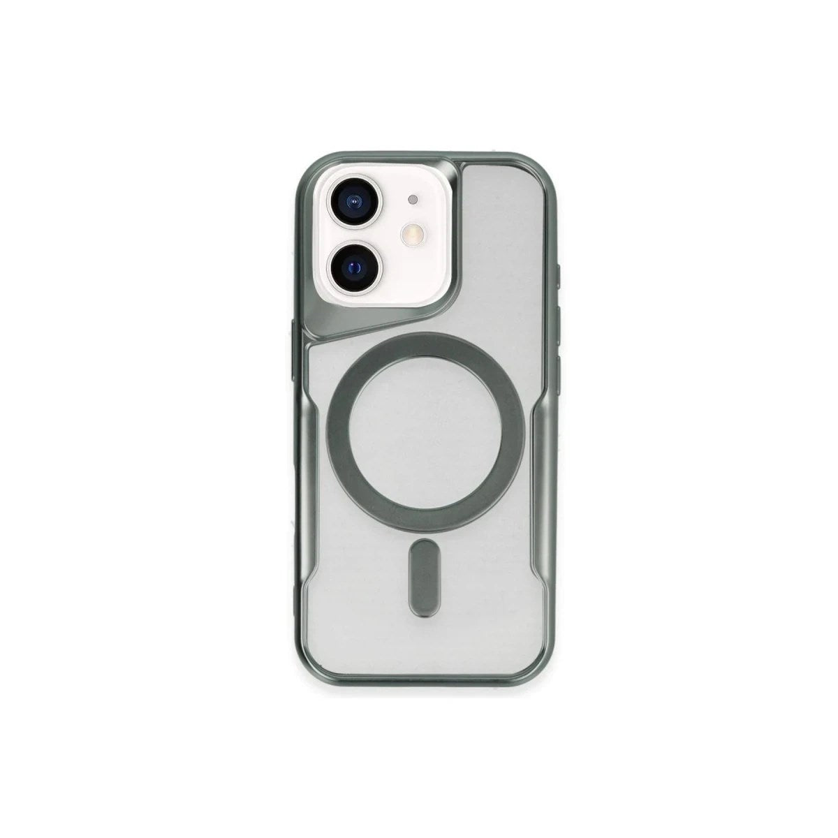 Mey İthalat® iPhone 11 Kılıf Boyi Magsafe Silikon Kapak - Yeşil