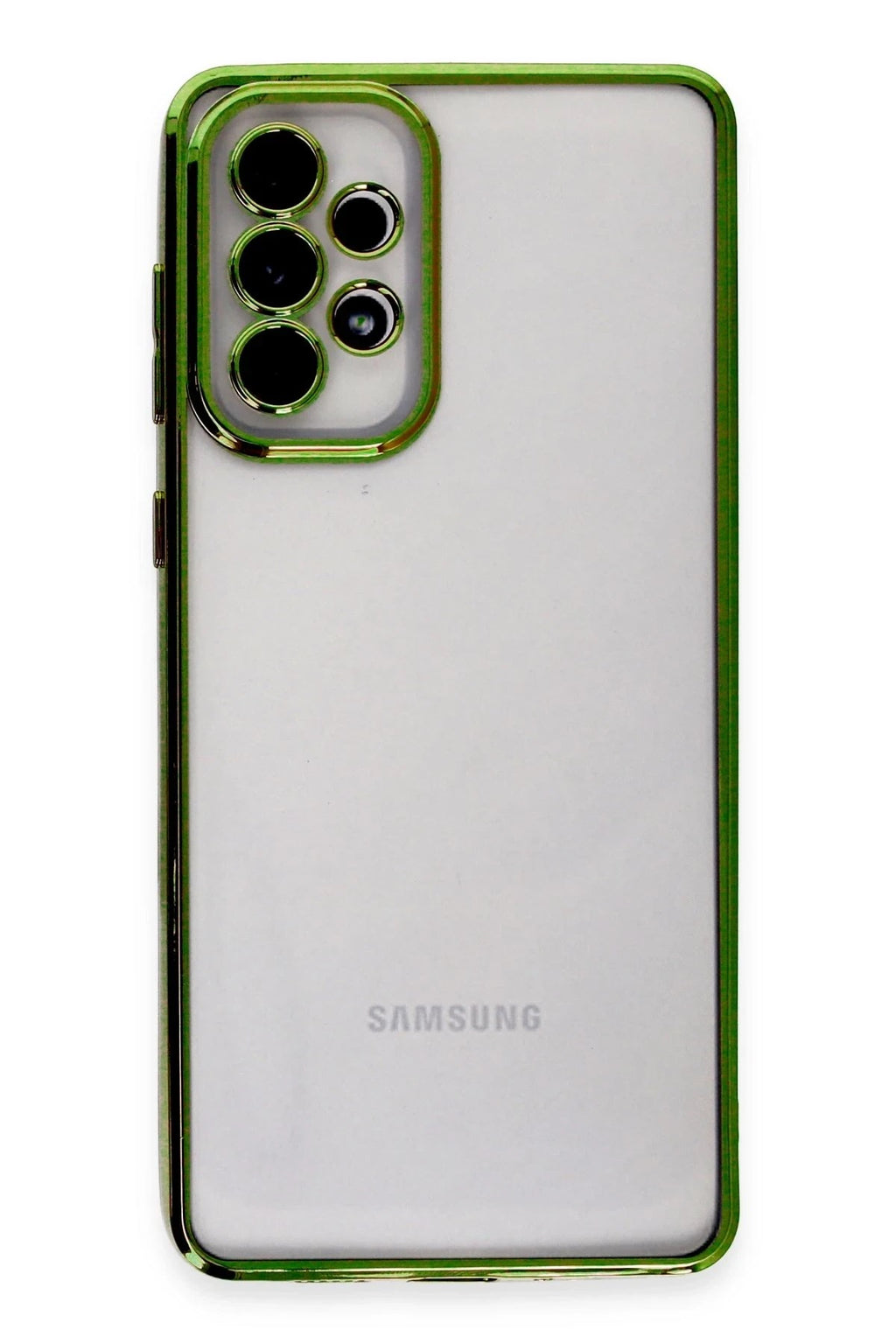 Mey İthalat® Samsung Galaxy A33 5G Kılıf Lensli Silikon - Yeşil