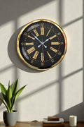 Prime Aurea Gold 52 Cm Metal Duvar Saati