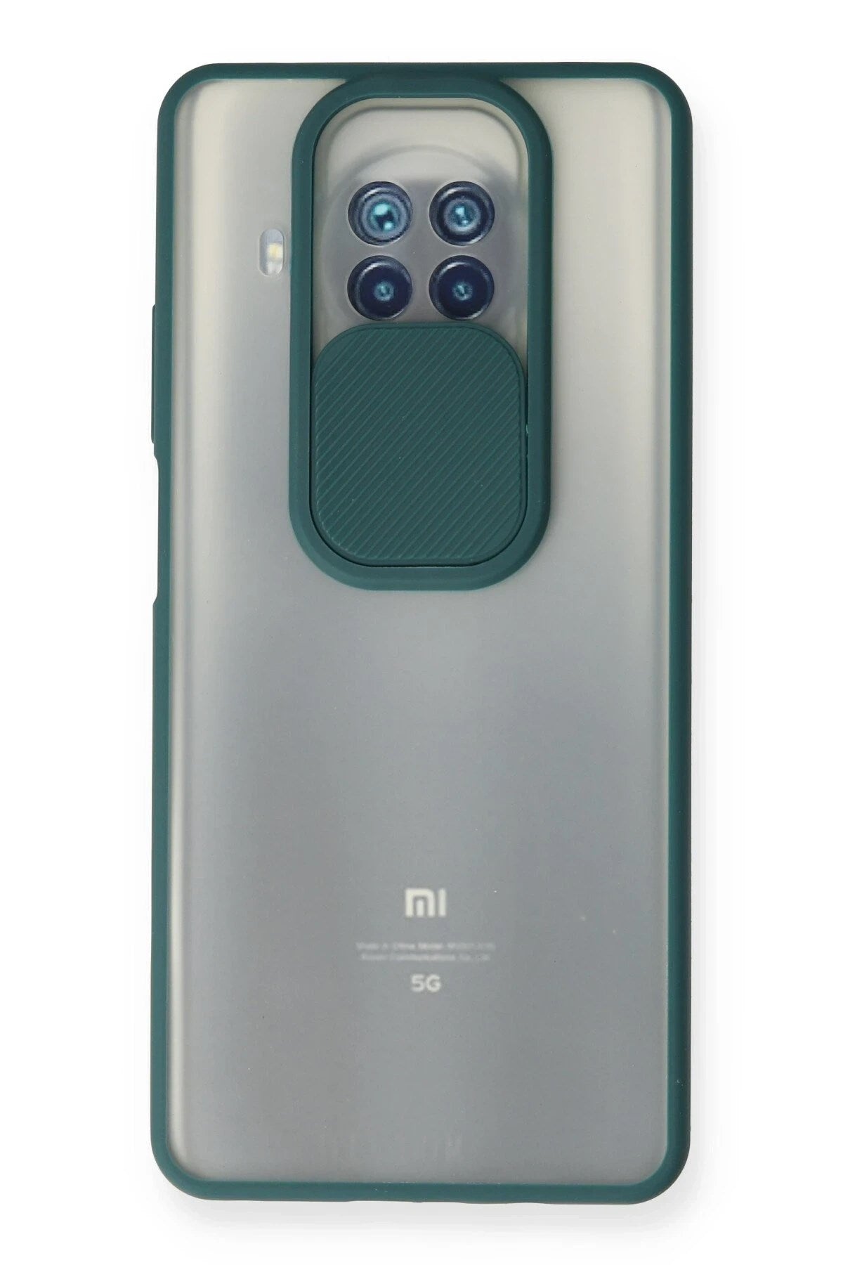Mey İthalat® Mi 10T Lite Kılıf Palm Buzlu Kamera Sürgülü Silikon - Yeşil