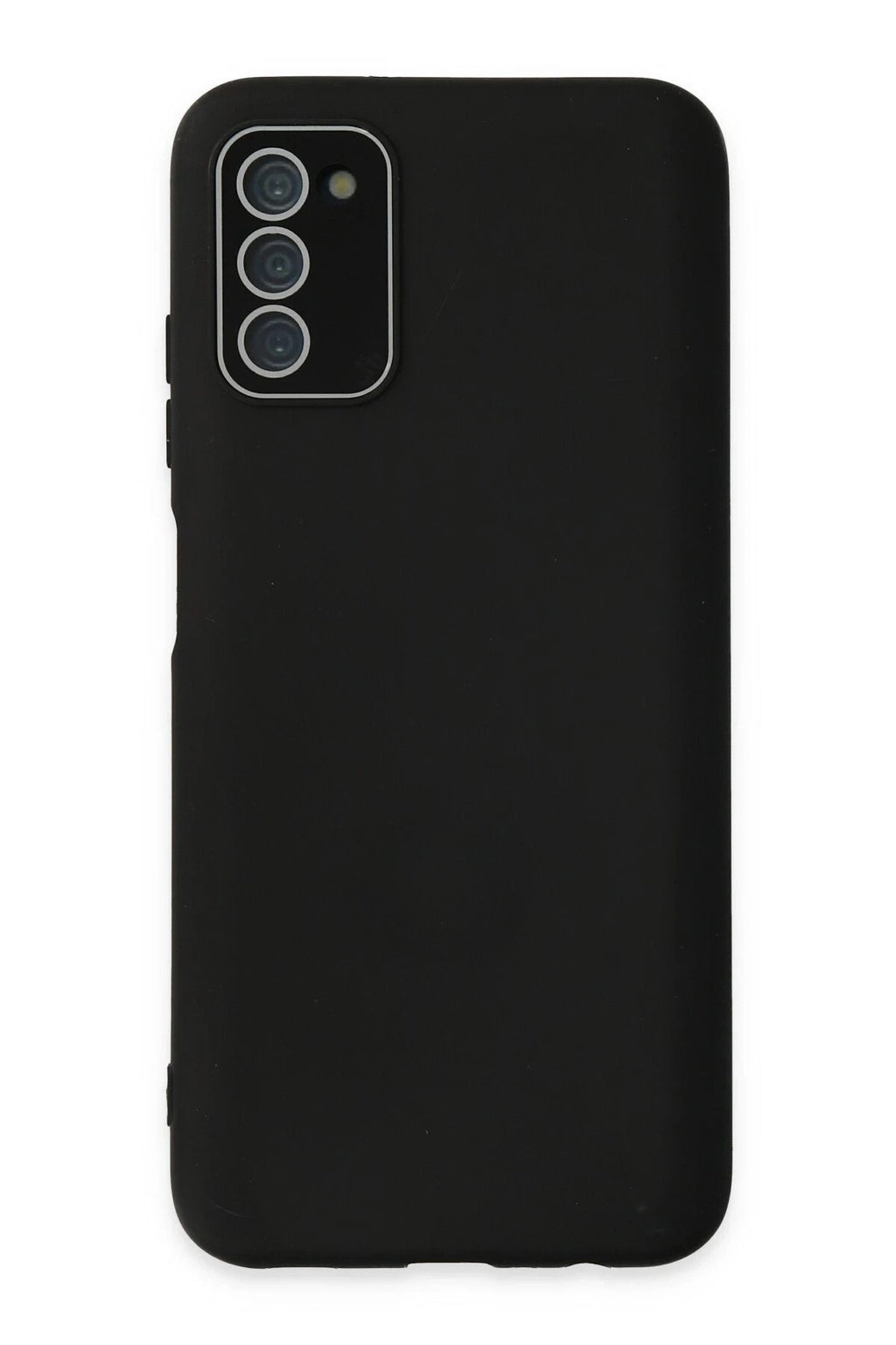 Mey İthalat® Samsung Galaxy A03S Kılıf Lansman Glass Kapak - Siyah