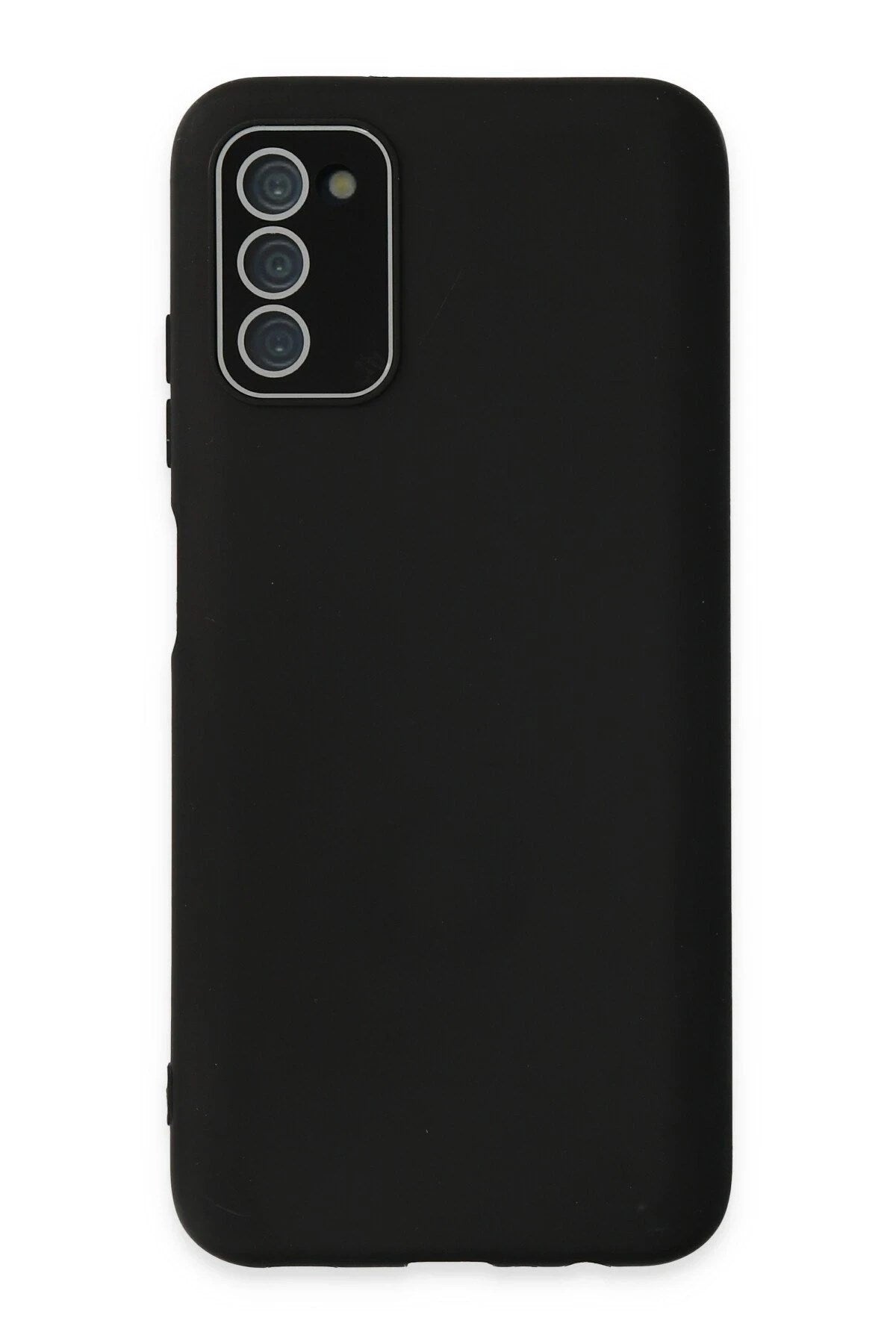 Mey İthalat® Samsung Galaxy A03S Kılıf Lansman Glass Kapak - Siyah