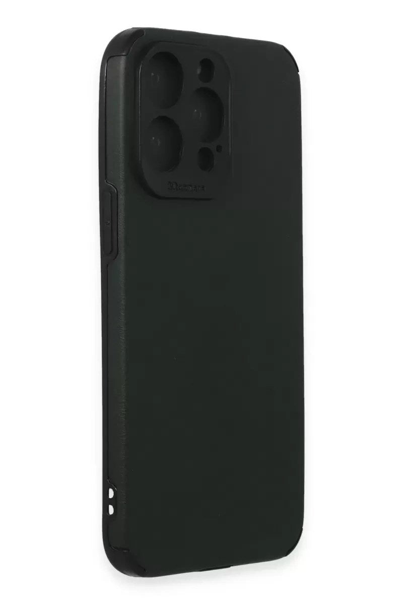 Mey İthalat® iPhone 15 Pro Max Kılıf Loop Deri Silikon - Yeşil