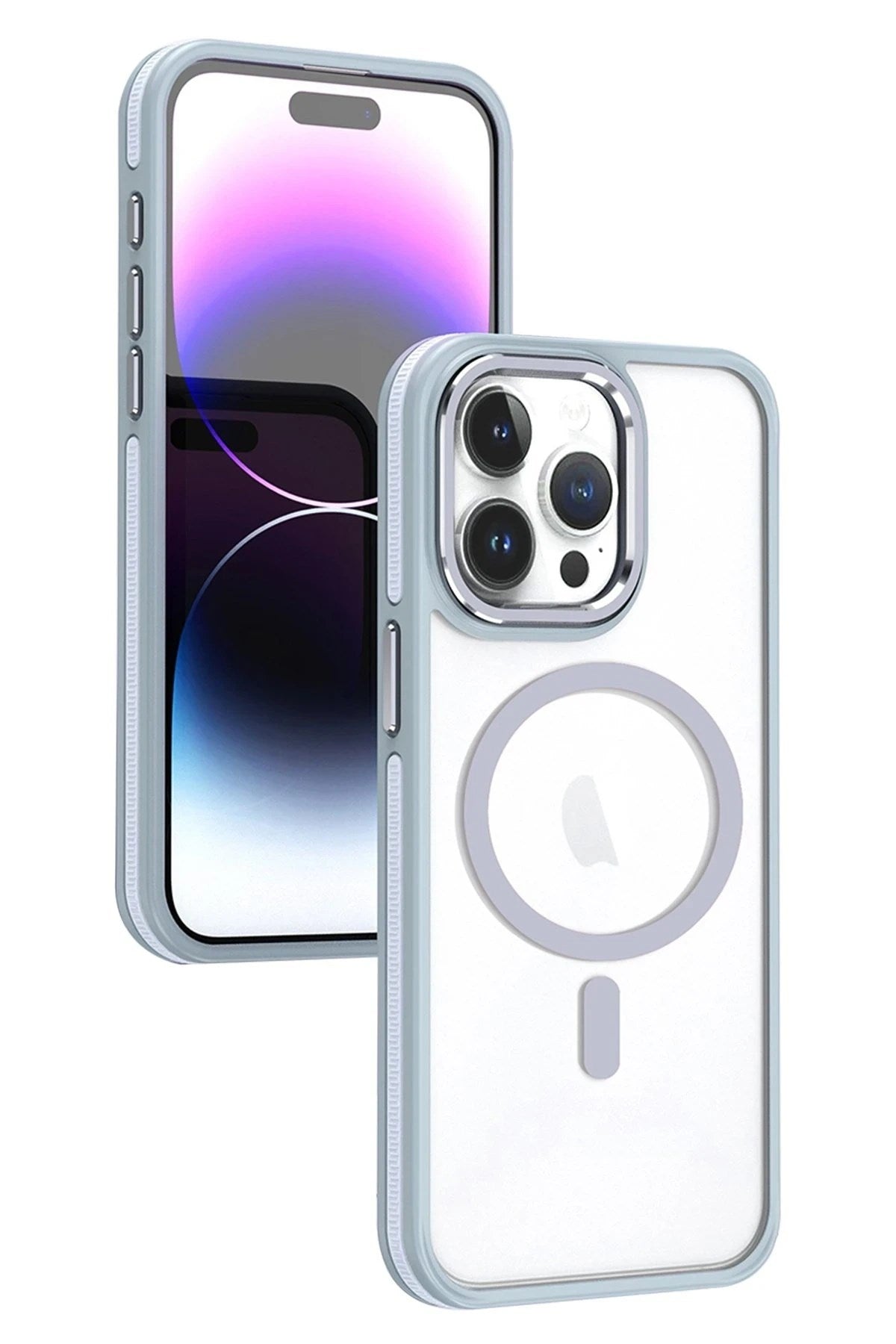 Mey İthalat® iPhone 15 Pro Max Winner Magsafe Kapak - Gri