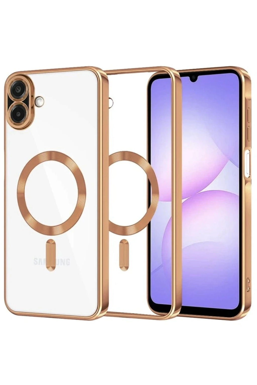 Mey İthalat® Samsung Galaxy A07 4G Kross Magneticsafe Kapak - Çöl Titanyum