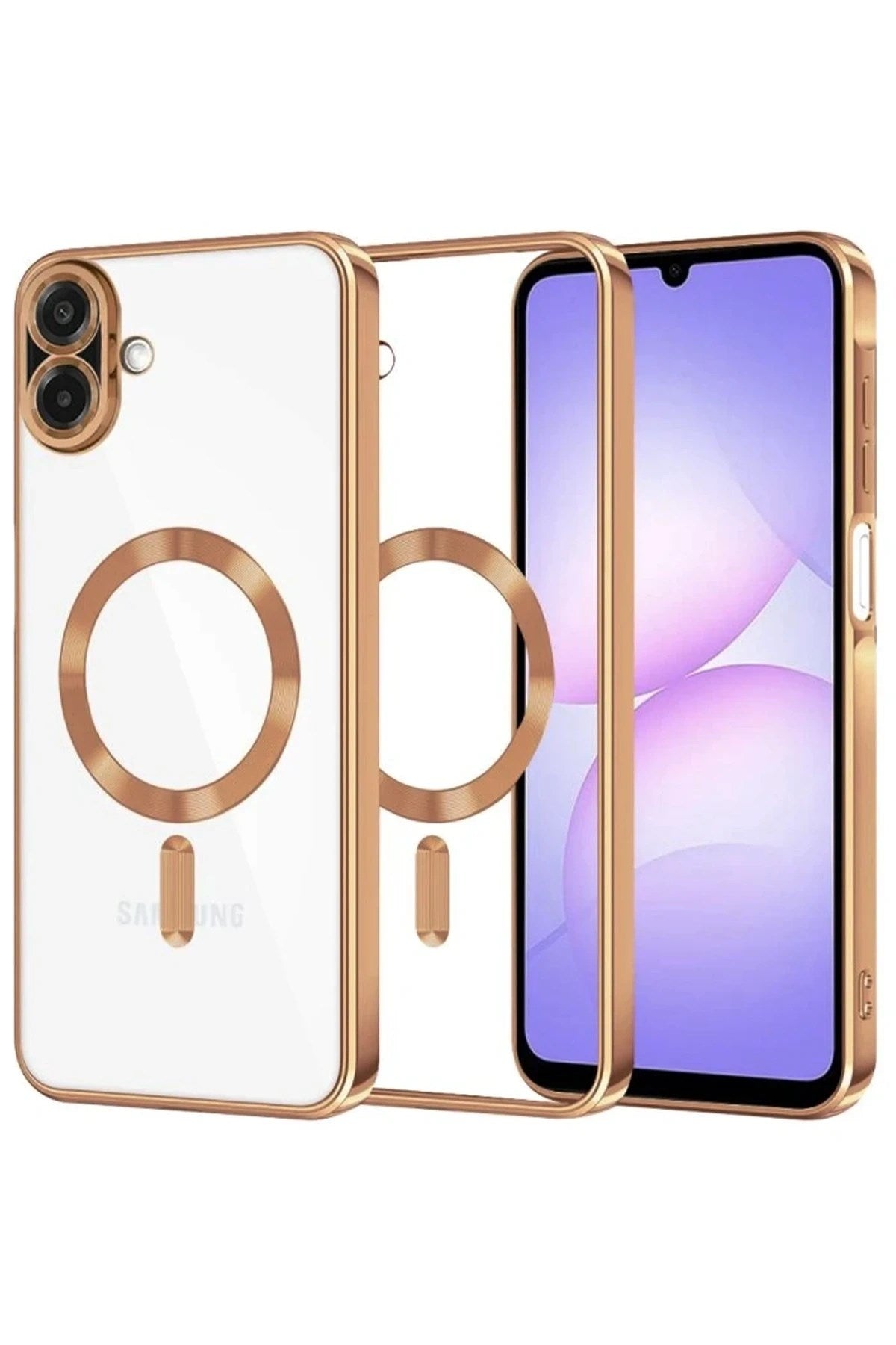 Mey İthalat® Samsung Galaxy A07 4G Kross Magneticsafe Kapak - Çöl Titanyum