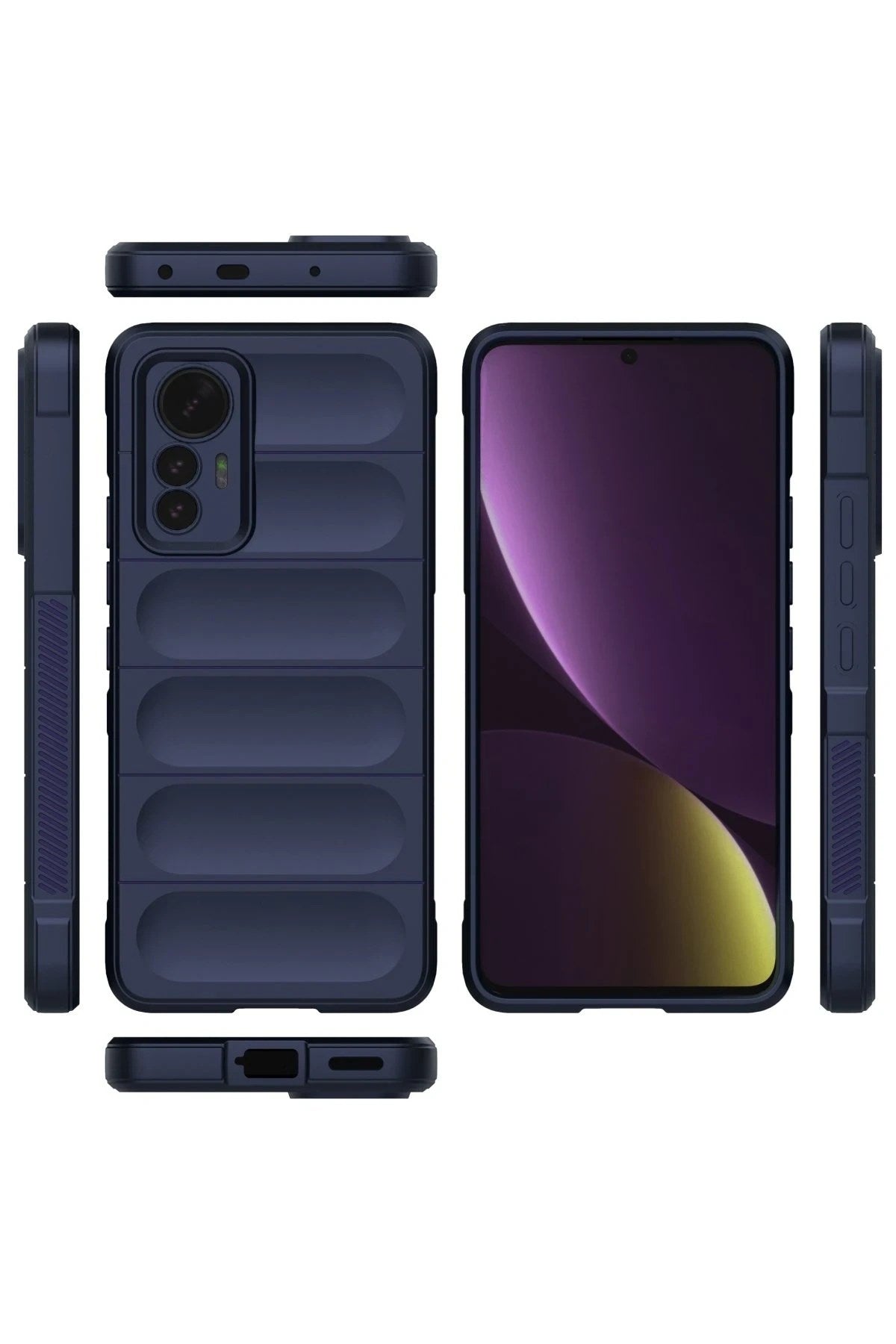 Mey İthalat® Mi 12 Lite Kılıf Optimum Silikon - Lacivert