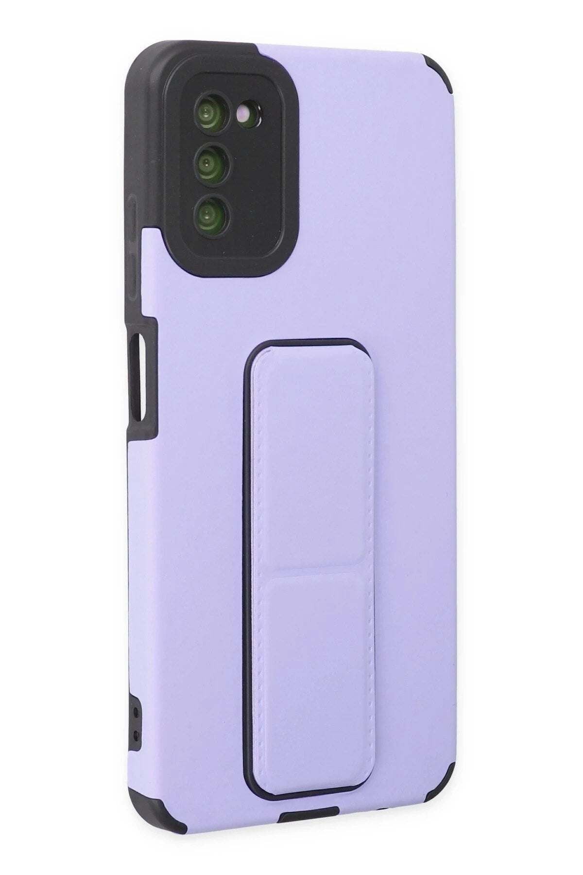 Mey İthalat® Samsung Galaxy A03S Kılıf Mega Standlı Silikon - Lila