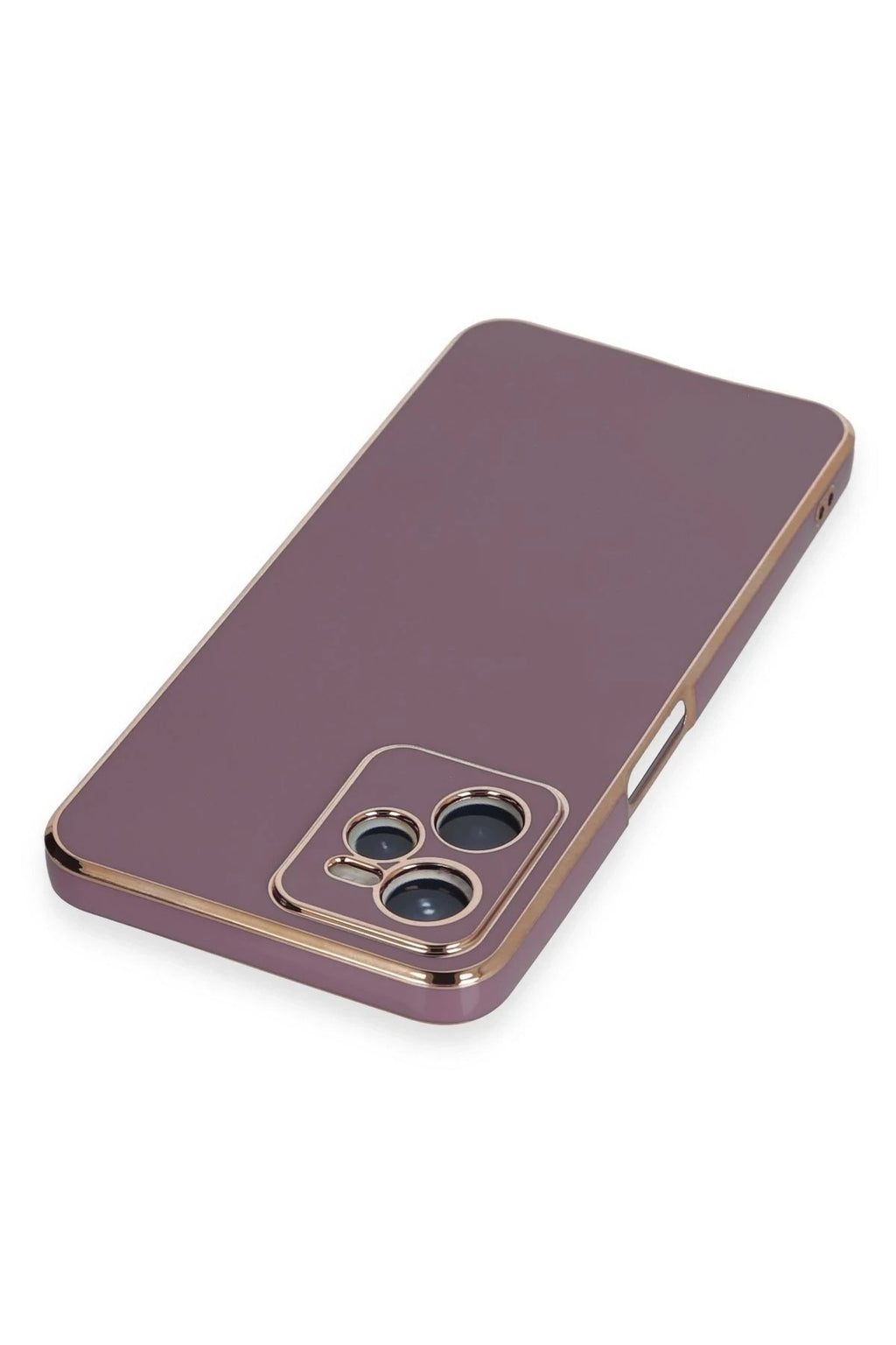 Mey İthalat® Realme C35 Kılıf Volet Silikon - Mor