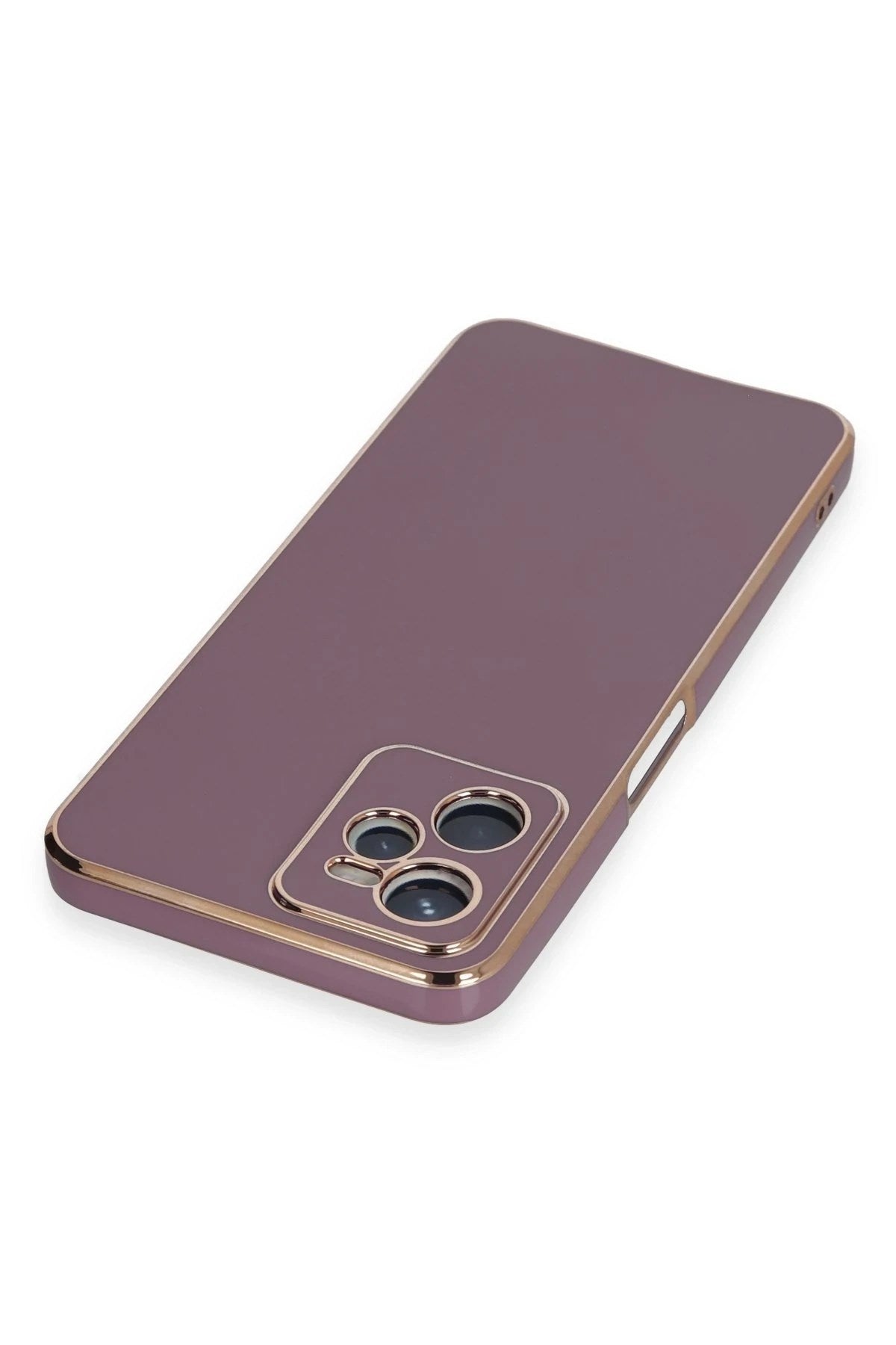 Mey İthalat® Realme C35 Kılıf Volet Silikon - Mor