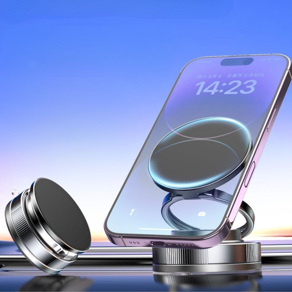 Vakumlu Manyetik Telefon Tutucu – Güçlü Vakum 360° Döner Araç İçi Telefon Standı, Ultra Sabit Manyetik Destekli Mobil Cihaz Aparatı