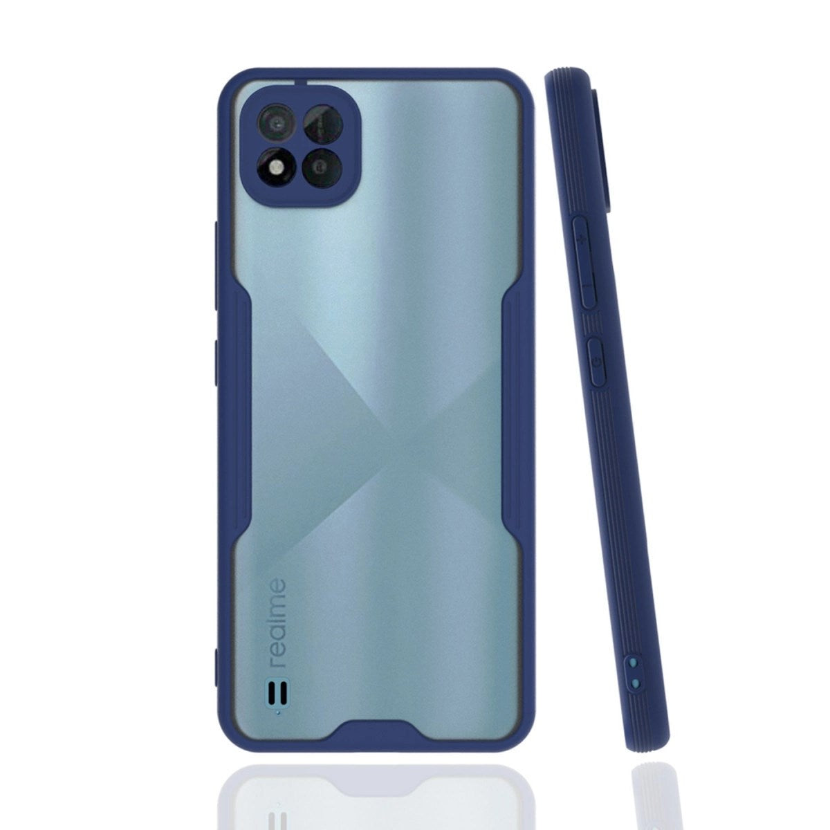 Mey İthalat® Realme C11 2021 Kılıf Platin Silikon - Lacivert