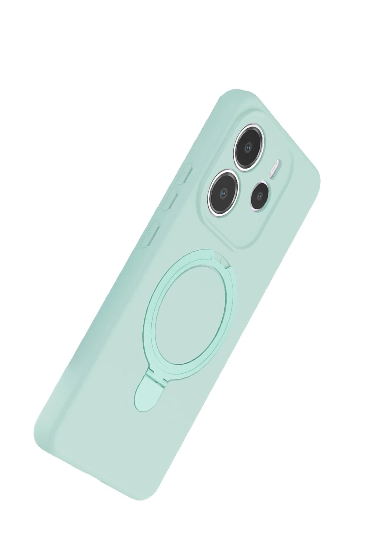 Mey İthalat® Redmi Note 14 4G Regal Magsafe Standlı Kapak - Su Yeşili