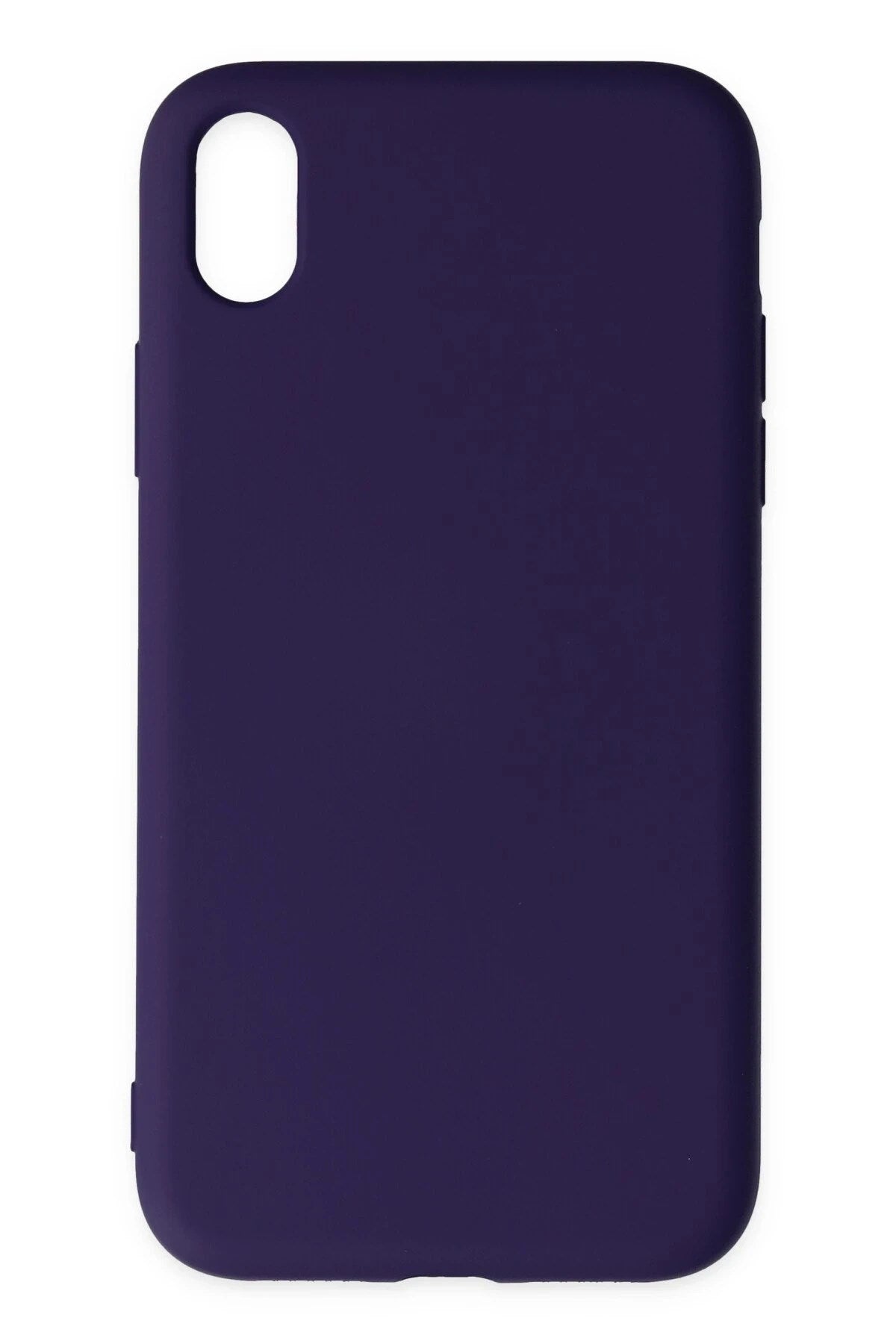 Mey İthalat® iPhone XR Kılıf Nano içi Kadife Silikon - Mor