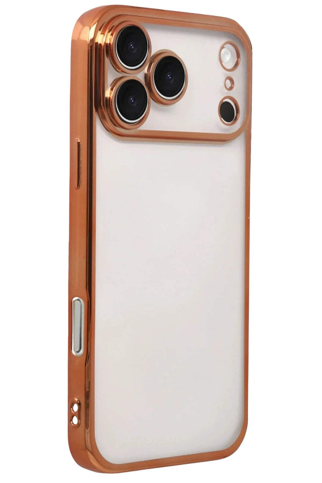 Mey İthalat® iPhone 17 Pro Max Lensli Silikon - Turuncu