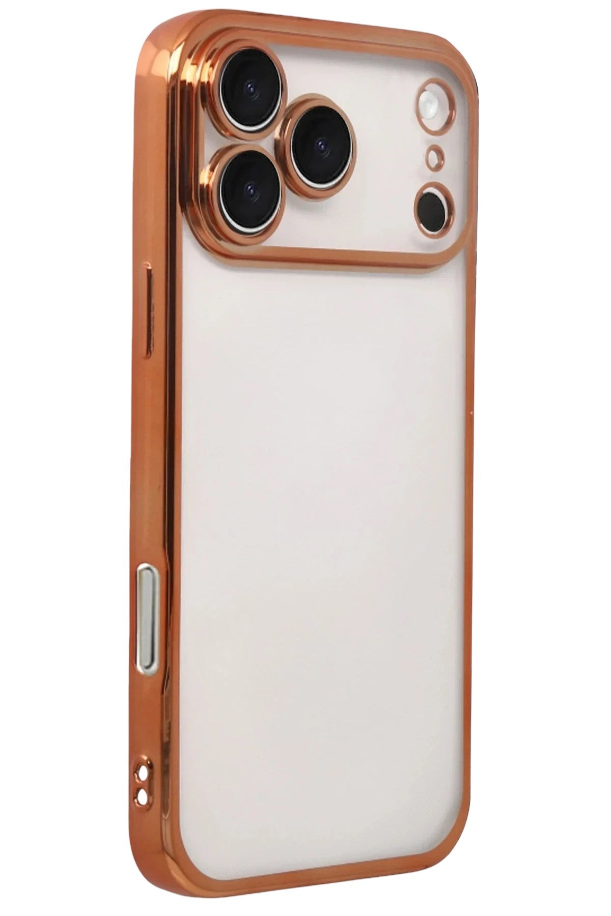 Mey İthalat® iPhone 17 Pro Max Lensli Silikon - Turuncu