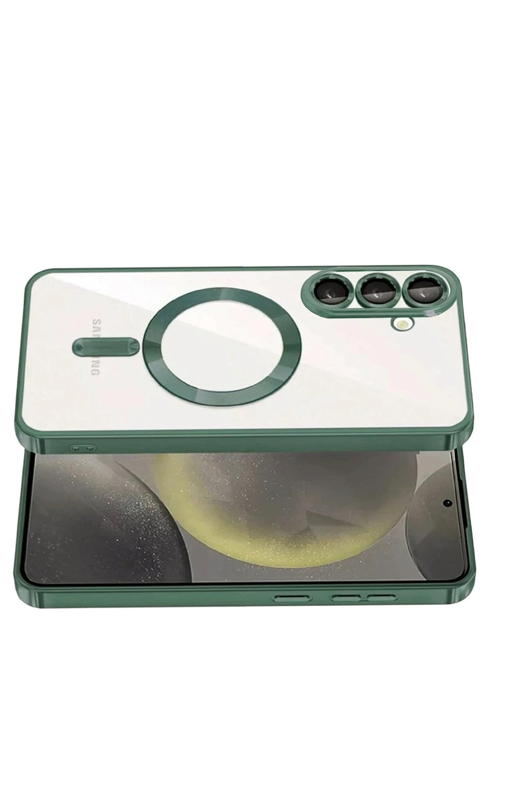 Mey İthalat® Samsung Galaxy S26 Plus Kross Magneticsafe Kapak - Koyu Yeşil