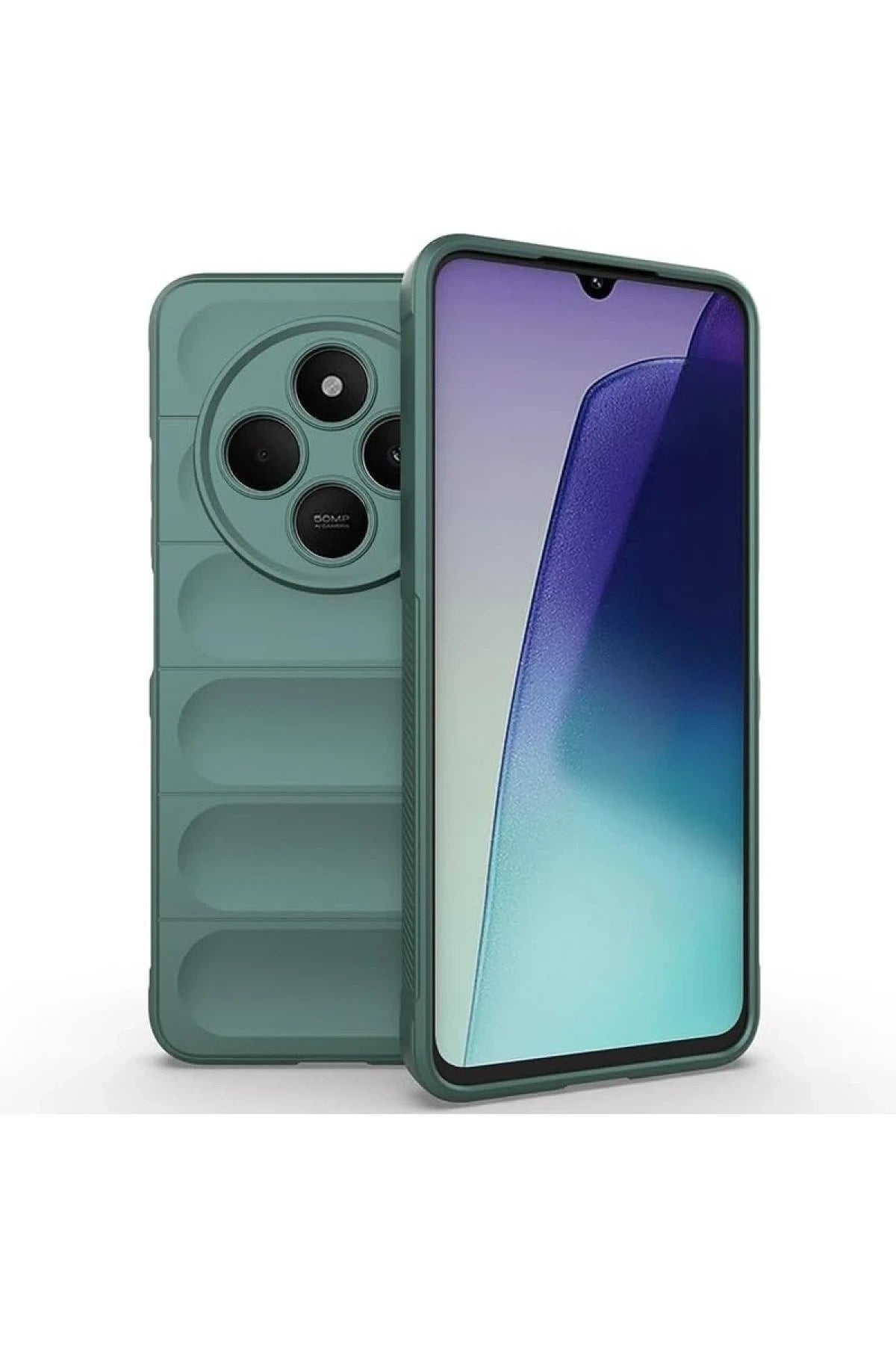 Mey İthalat® Redmi 14C Kılıf Optimum Silikon - Koyu Yeşil