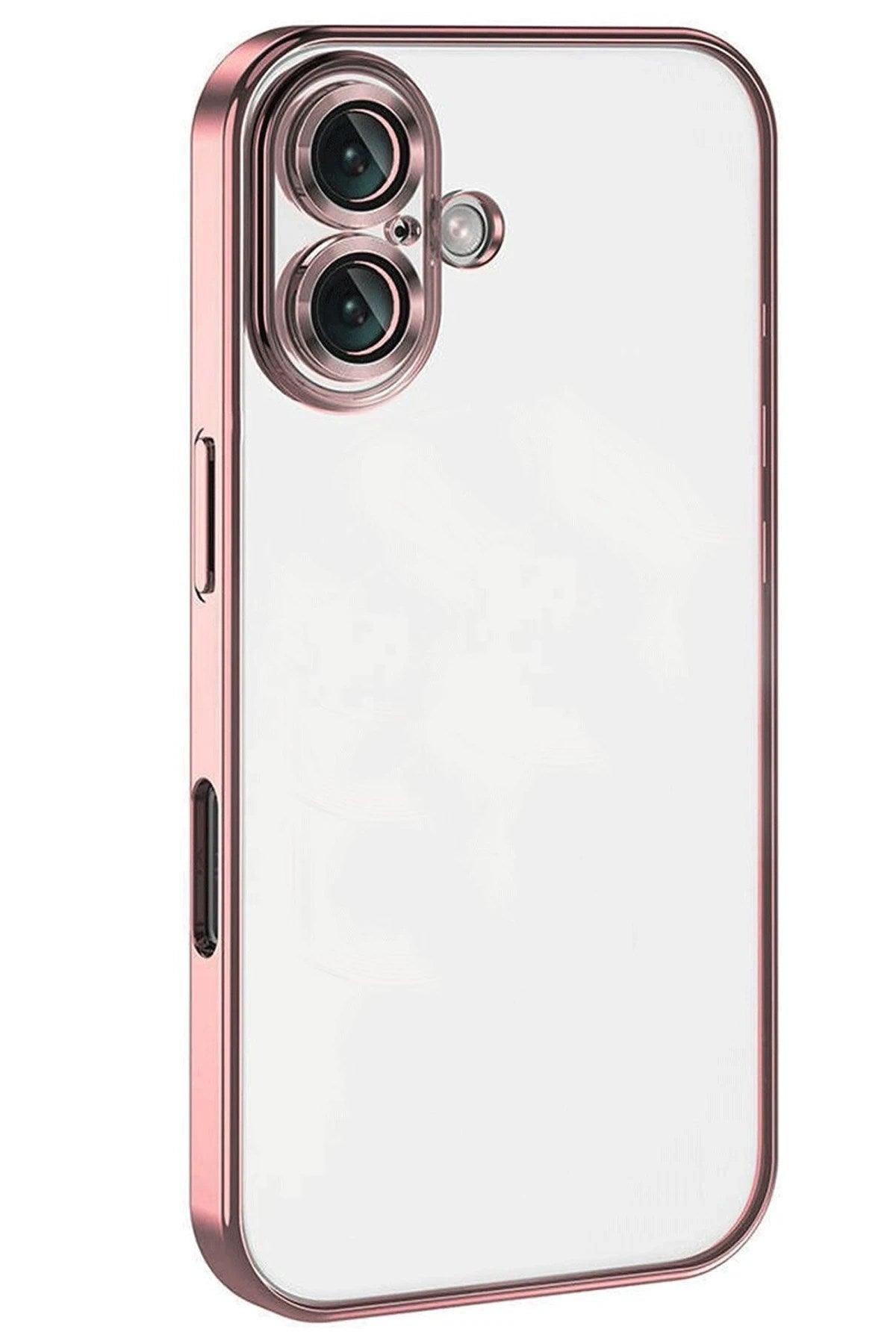 Mey İthalat® iPhone 16 Kılıf Lensli Silikon - Pembe
