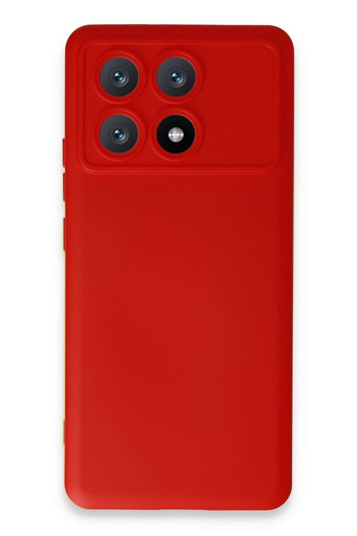 Mey İthalat® Poco X6 Pro Kılıf Nano içi Kadife Silikon - Kırmızı