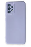 Mey İthalat® Samsung Galaxy A13 4G Kılıf Nano içi Kadife Silikon - Lila