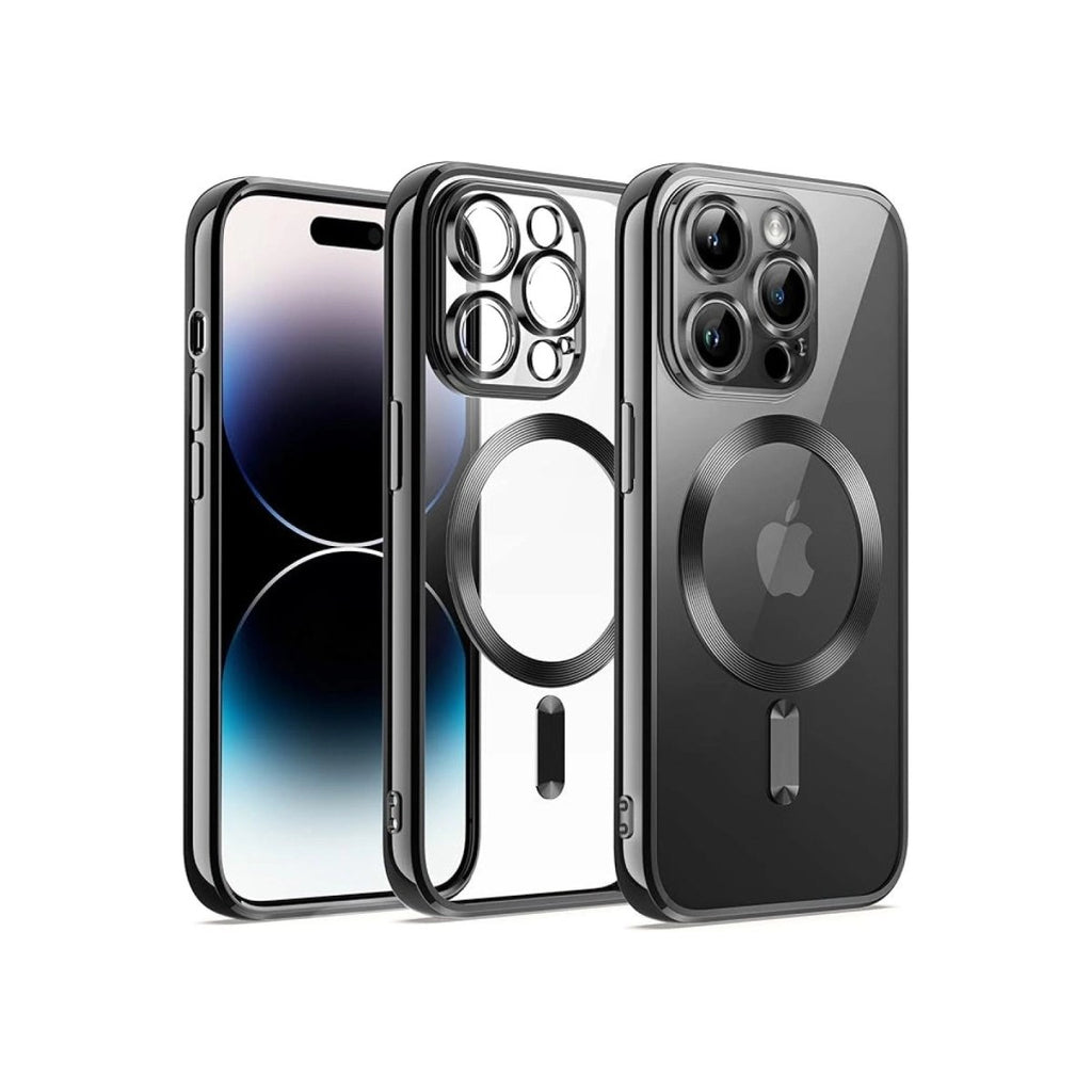 Mey İthalat® iPhone 12 Pro Kılıf Kross Magneticsafe Kapak - Siyah