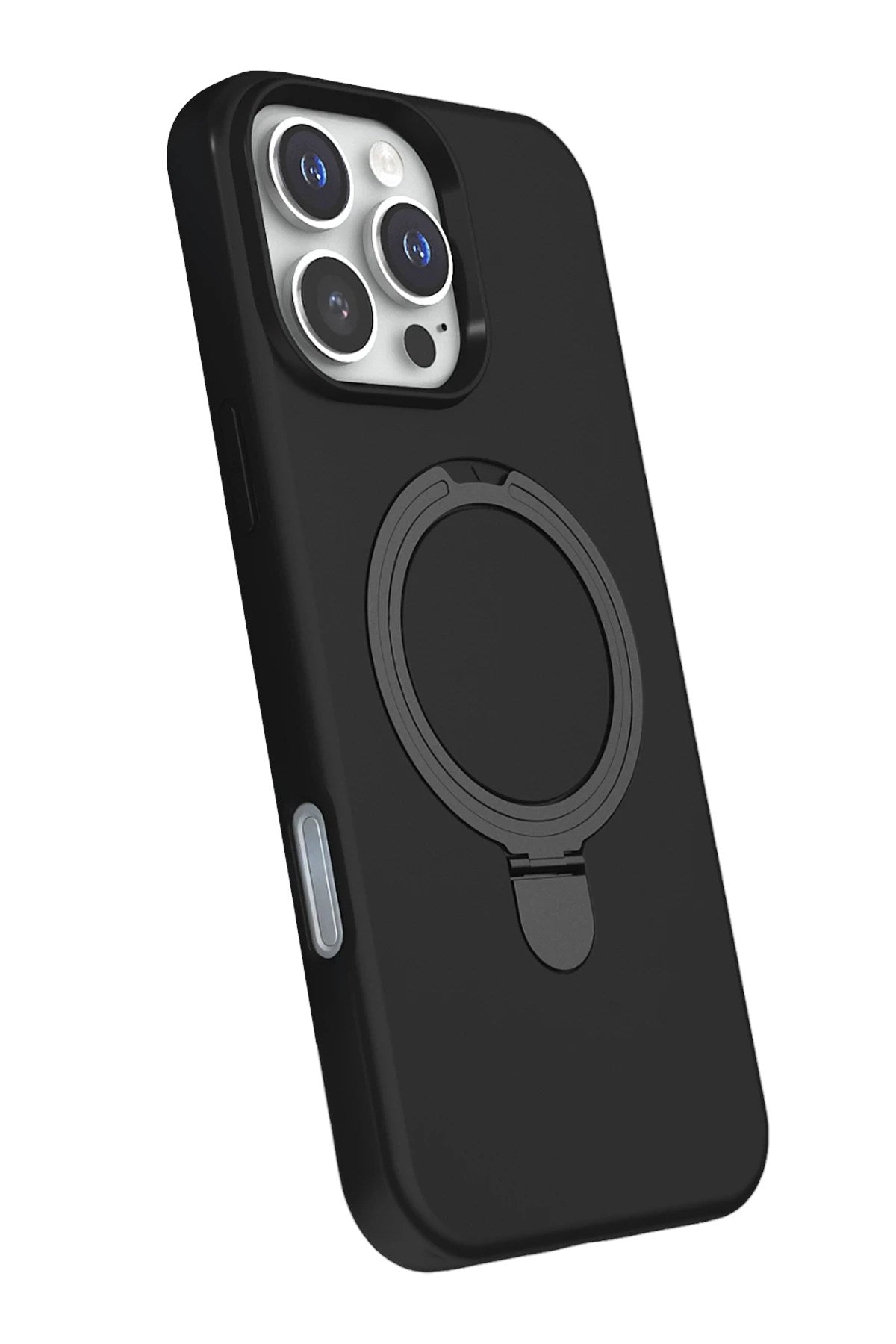 Mey İthalat® iPhone 16 Pro Regal Magsafe Standlı Kapak - Siyah