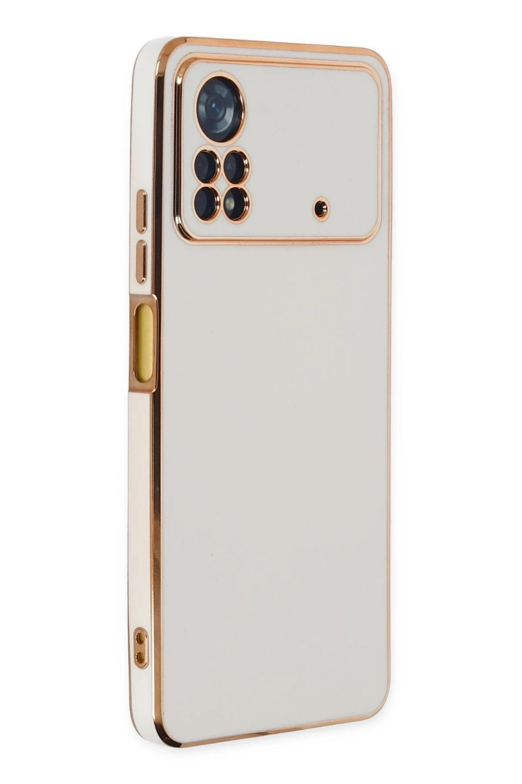 Mey İthalat® Poco X4 Pro 5G Kılıf Volet Silikon - Beyaz