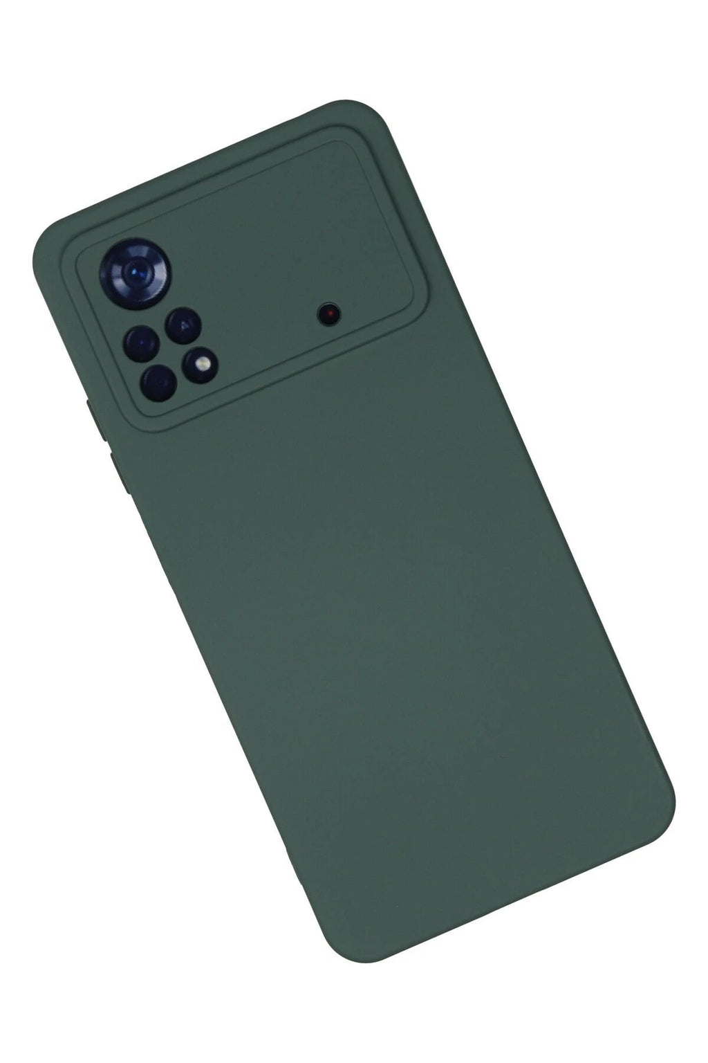 Mey İthalat® Poco X4 Pro 5G Kılıf Nano içi Kadife Silikon - Koyu Yeşil