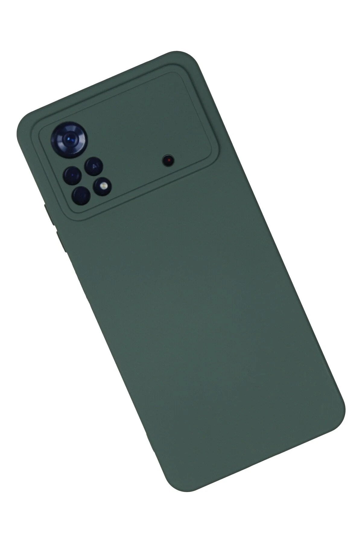 Mey İthalat® Poco X4 Pro 5G Kılıf Nano içi Kadife Silikon - Koyu Yeşil