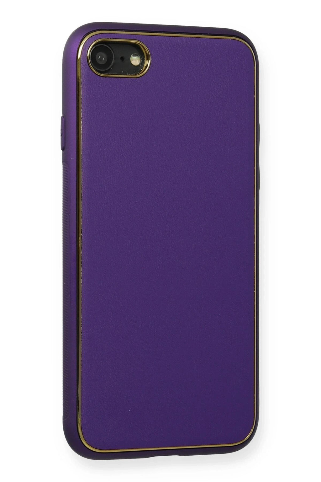 Mey İthalat® iPhone 7 Kılıf Coco Deri Silikon Kapak - Mor