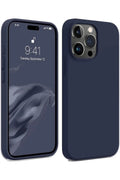 Mey İthalat® iPhone 15 Pro Kılıf First Silikon - Lacivert