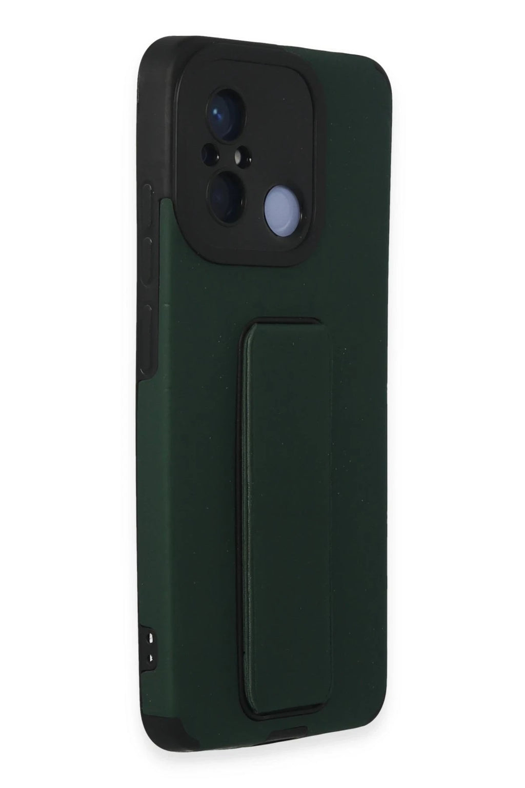Mey İthalat® Redmi 12C Kılıf Mega Standlı Silikon - Yeşil