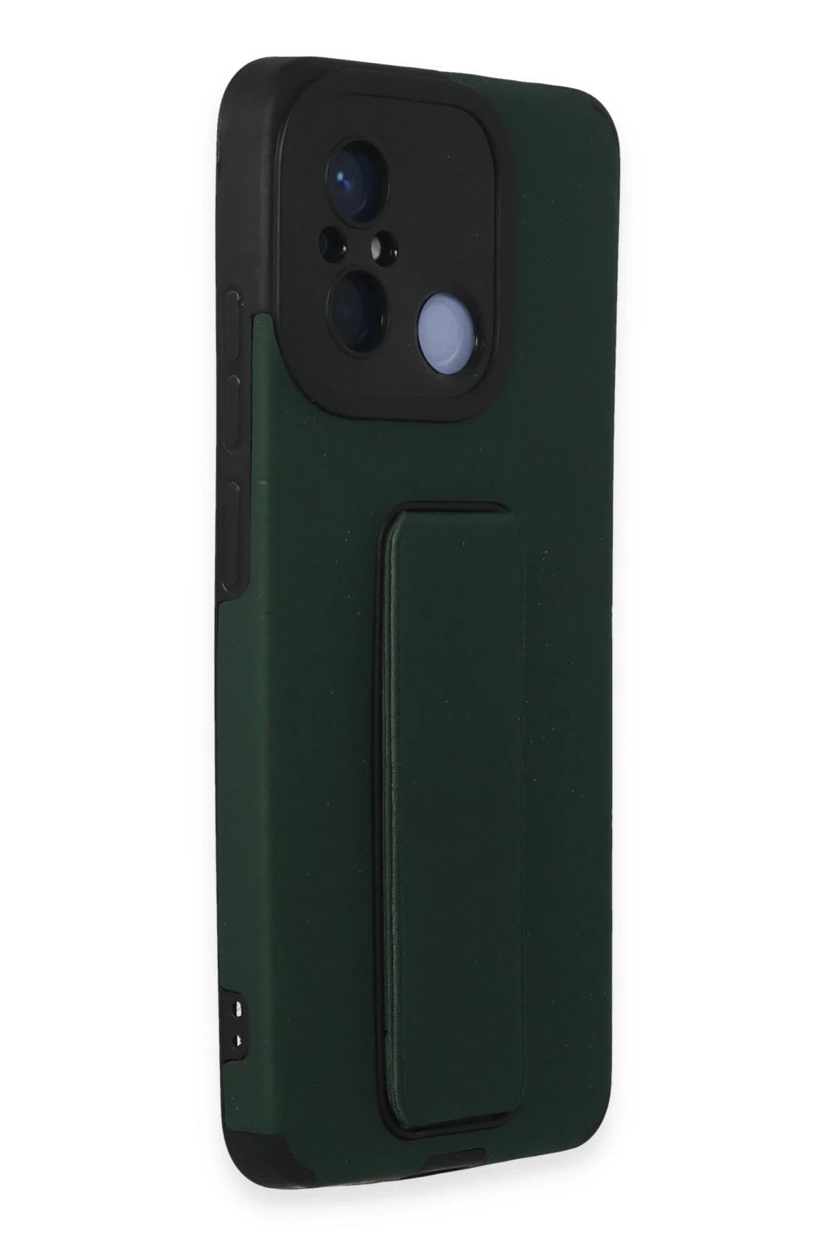 Mey İthalat® Redmi 12C Kılıf Mega Standlı Silikon - Yeşil