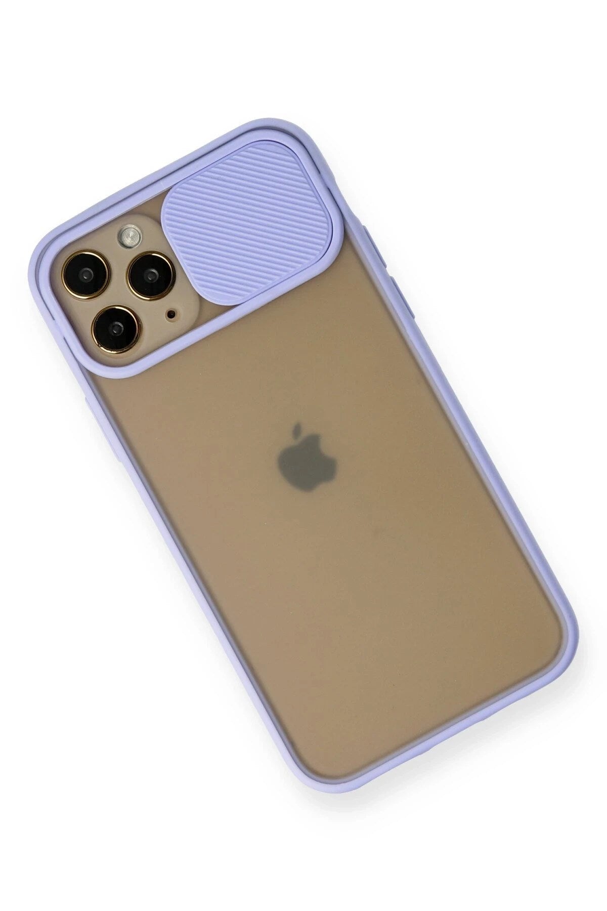 Mey İthalat® iPhone 11 Pro Kılıf Palm Buzlu Kamera Sürgülü Silikon - Lila