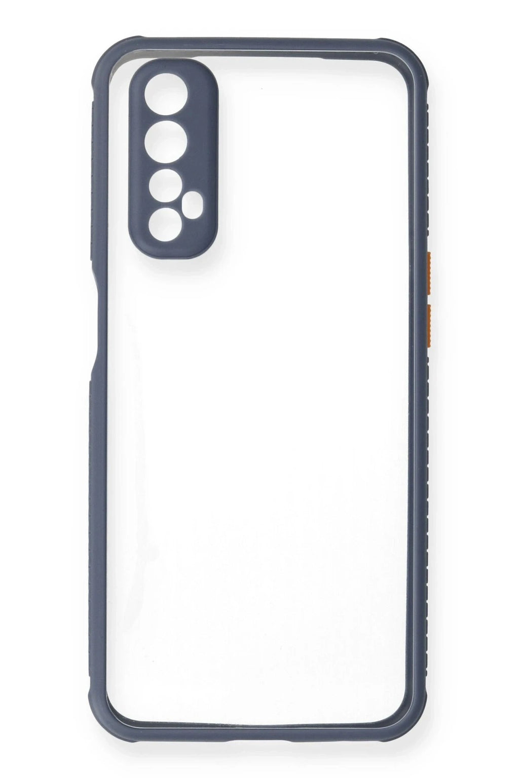 Mey İthalat® Realme 7 Kılıf Miami Şeffaf Silikon - Gri